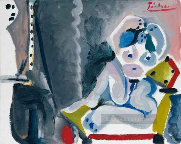 Le peintre et son Modell 1965 Kubismus Ölgemälde